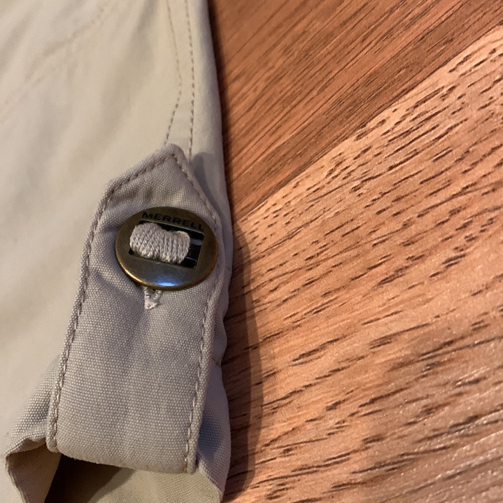 Merrell tan skirt/green shorts underneath mini skirt activewear skorts Size 8. - Picture 8 of 13